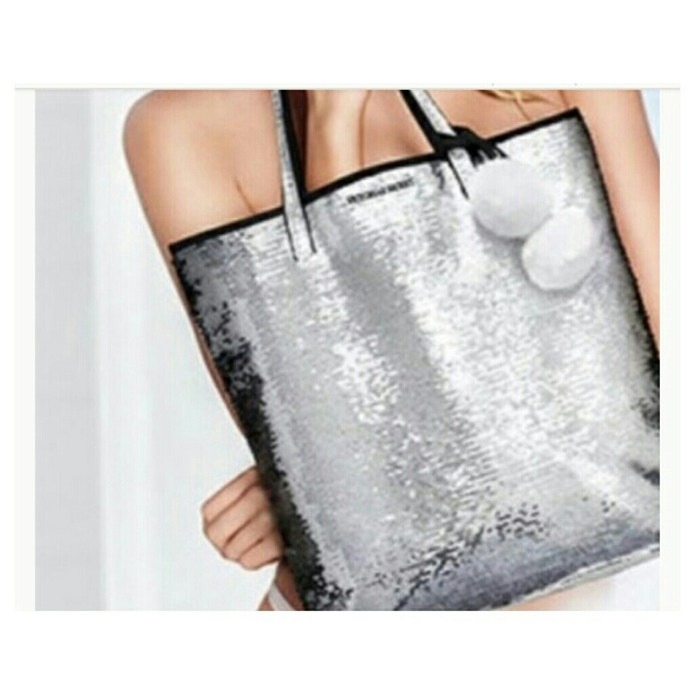 💝💝Victoria's secret bag silver and black